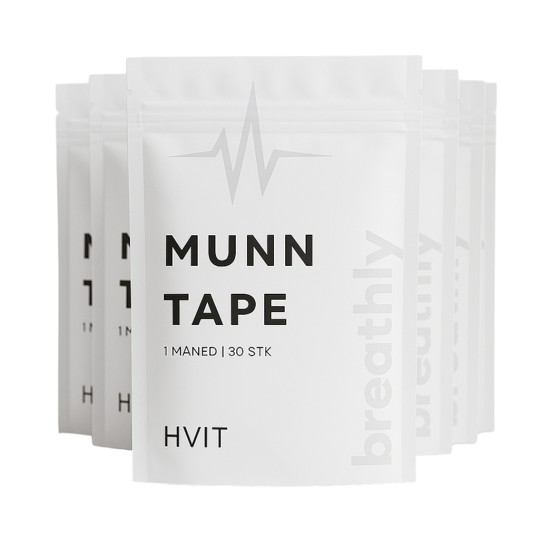 Hvit Munntape - 6 Måneder