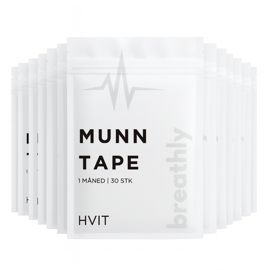 Hvit Munntape - 12 Måneder