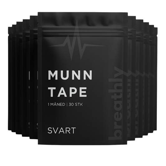 Svart Munntape - 12 Måneder